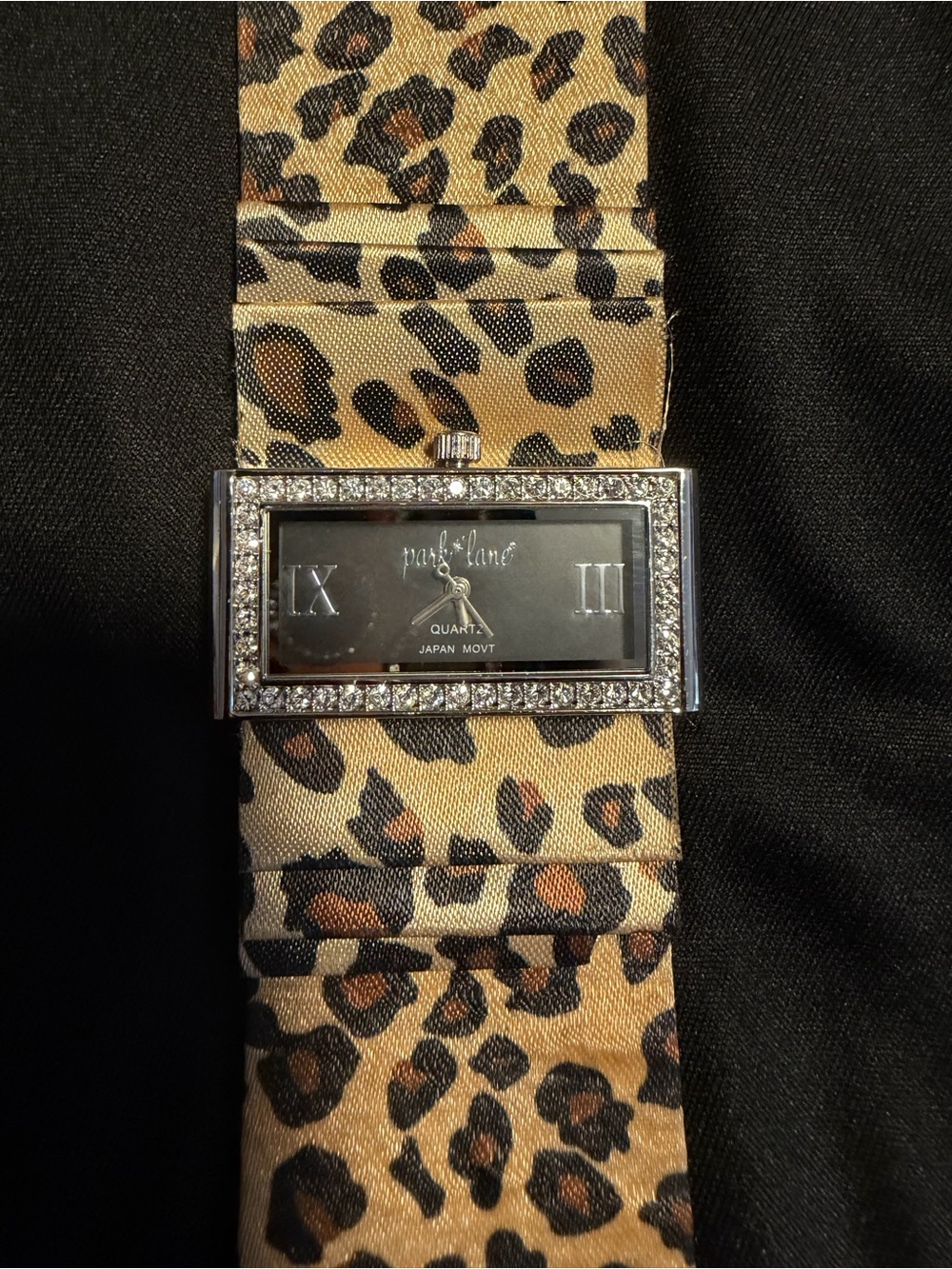 Park Lane Leopard Print Crystal Watch Hostess Exclusive